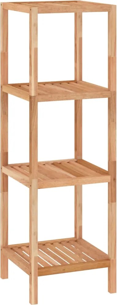 vidaXL Raft de baie, 36x36x112,5 cm, lemn masiv de nuc