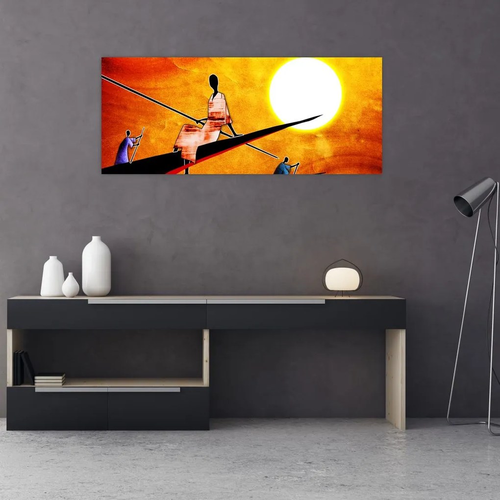 Tablou picturii epochale străveche (120x50 cm)