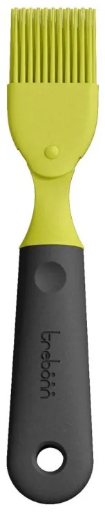 Pensula din silicon Trebonn Pennello 1523207, 22.4 cm, Maner moale, Cap articulat, Negru/Galben