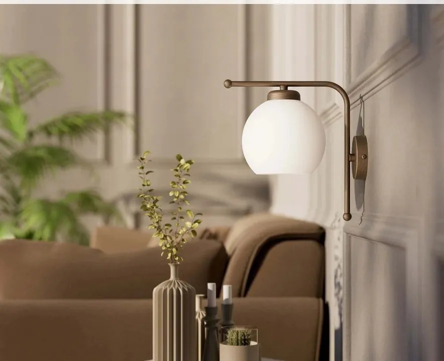 Aplica de perete din alama Globe