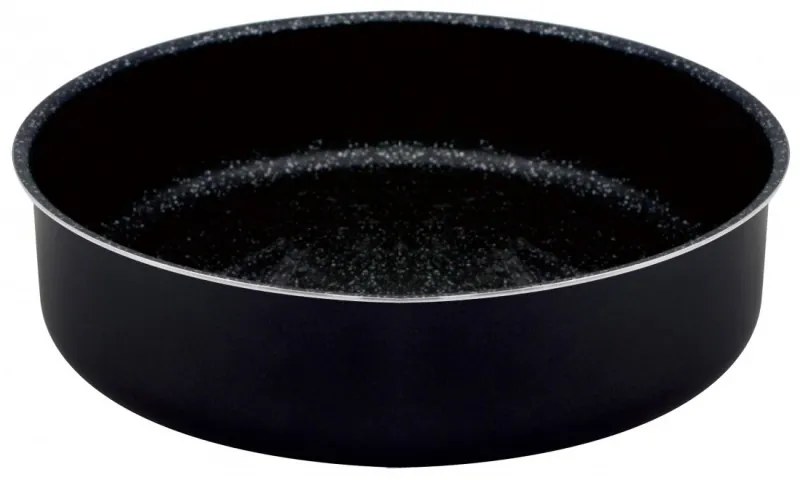 Tava de copt Oliver Voltz OV51222N28, 28 cm, Finisaj marmura, Rotundа, Negru