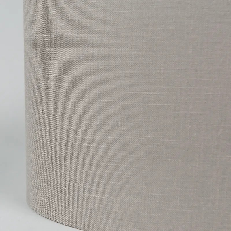Abajur din bumbac taupe 35/35/20