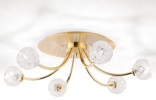 Lustra aplicata design modern de lux Maderno 6L aurie