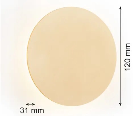 Aplică LED OREGON PLUS LED/3W/230V 3000K 12 cm auriu Argon 8350