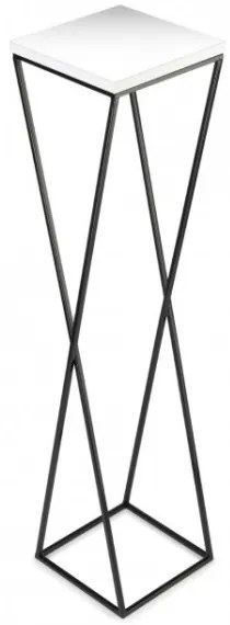 Suport de flori LOFT 100x24 cm negru/alb