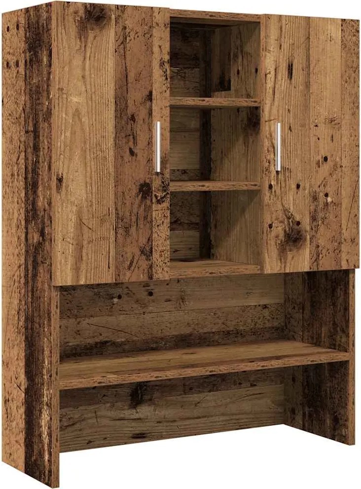 vidaXL Dulap mașină de spălat, lemn vechi, 70,5x25,5x90 cm