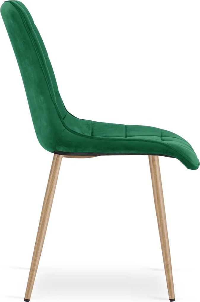 Scaun de masa SPLIT VELVET, verde