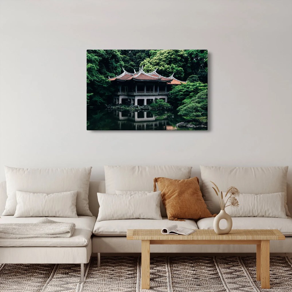 Tablou cu grădina japoneză națională (90x60 cm)