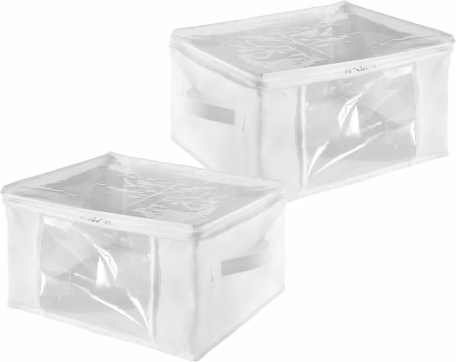 Set 2 cutii depozitare iDesign Zipper