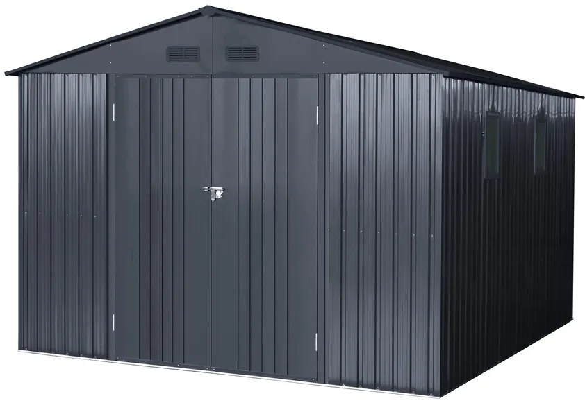 Casă de scule din metal Helsinki 3,7 x 3 m StoreBoss antracit