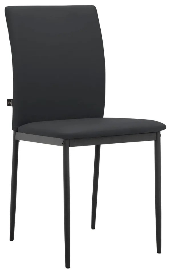 Scaune de dining negre 2 buc. din imitație de piele Pavia – Støraa