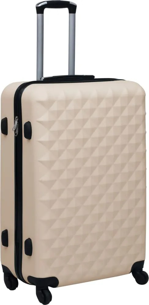 vidaXL Valiză cu carcasă rigidă, auriu, ABS