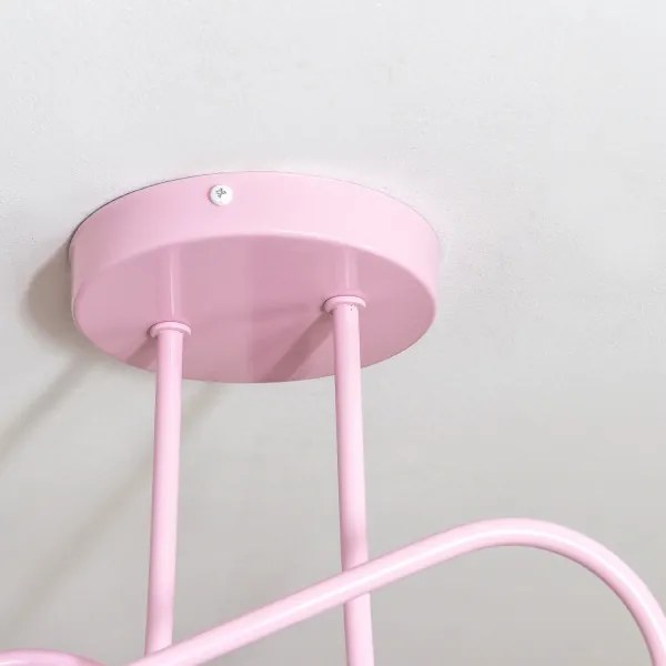 Lustră aplicată OXFORD 2xE27/15W/230V roz