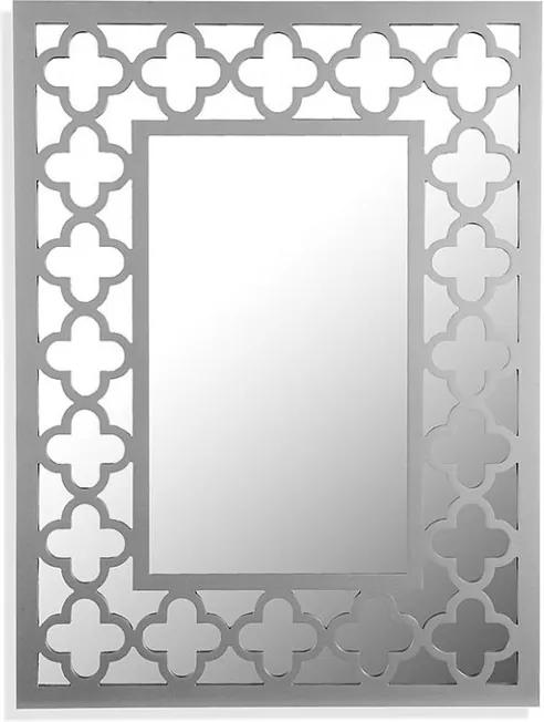 Oglinda dreptunghiulara gri din lemn si MDF 59x79 cm pentru perete Silke Mirror Versa Home