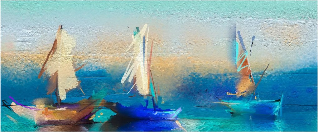 Tablou - Peisaj pictură, pictură (120x50 cm)