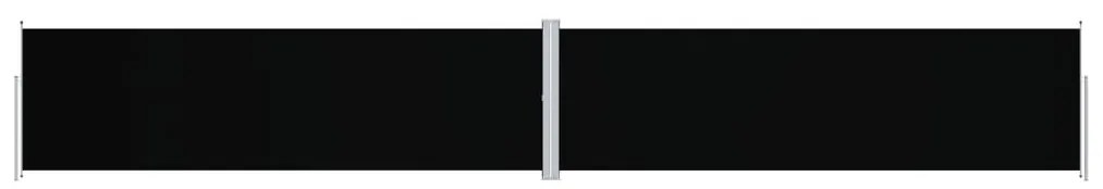 vidaXL Copertină laterală retractabilă, negru, 180x1200 cm