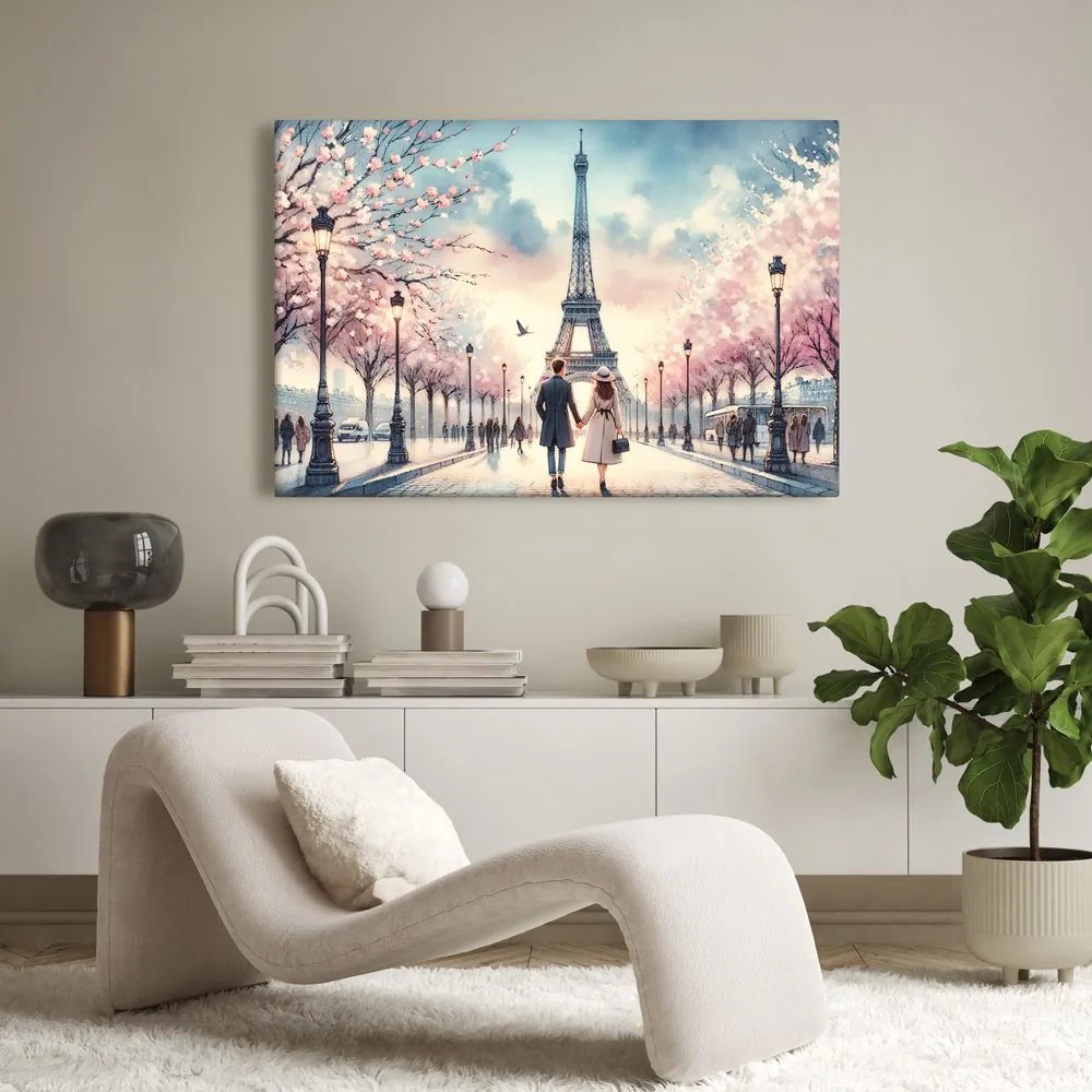 Tablou iubire sub Turnul Eiffel
