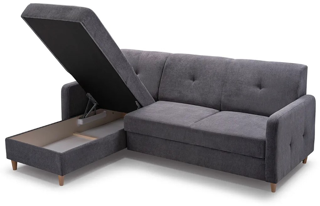 Supermobel Coltar extensibil MALMO, 220x88x162, asti 15, colt pe dreapta