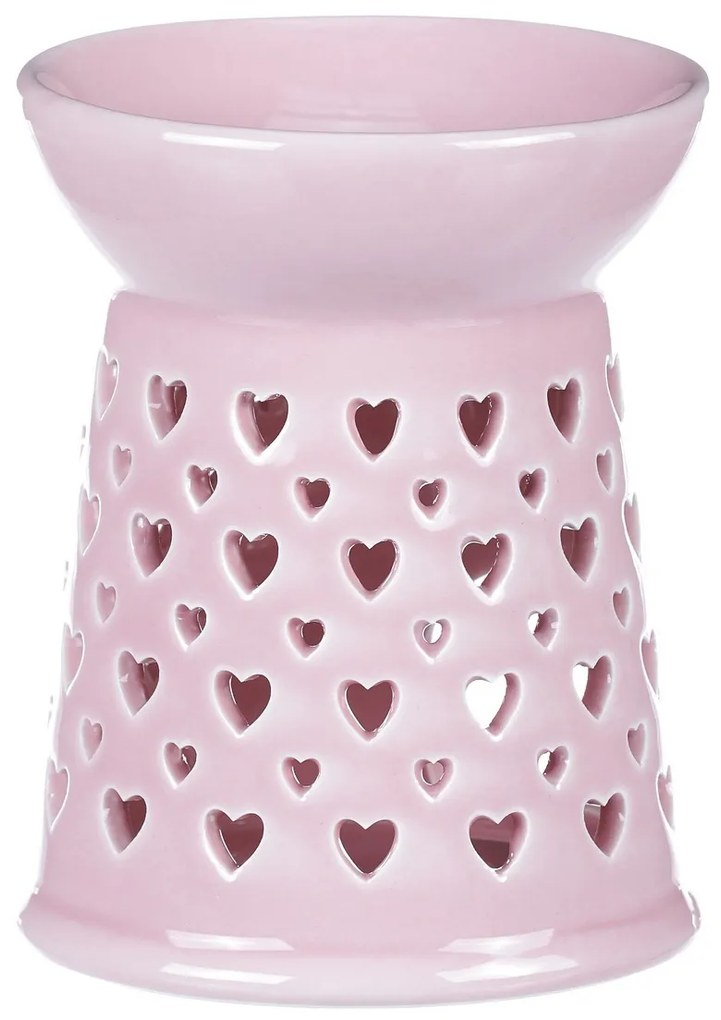 Lampa aromatica din porțelan Pink, 11 x 11 x 14 cm
