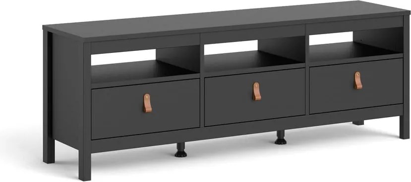 Comodă TV neagră 151x54 cm Madrid – Tvilum