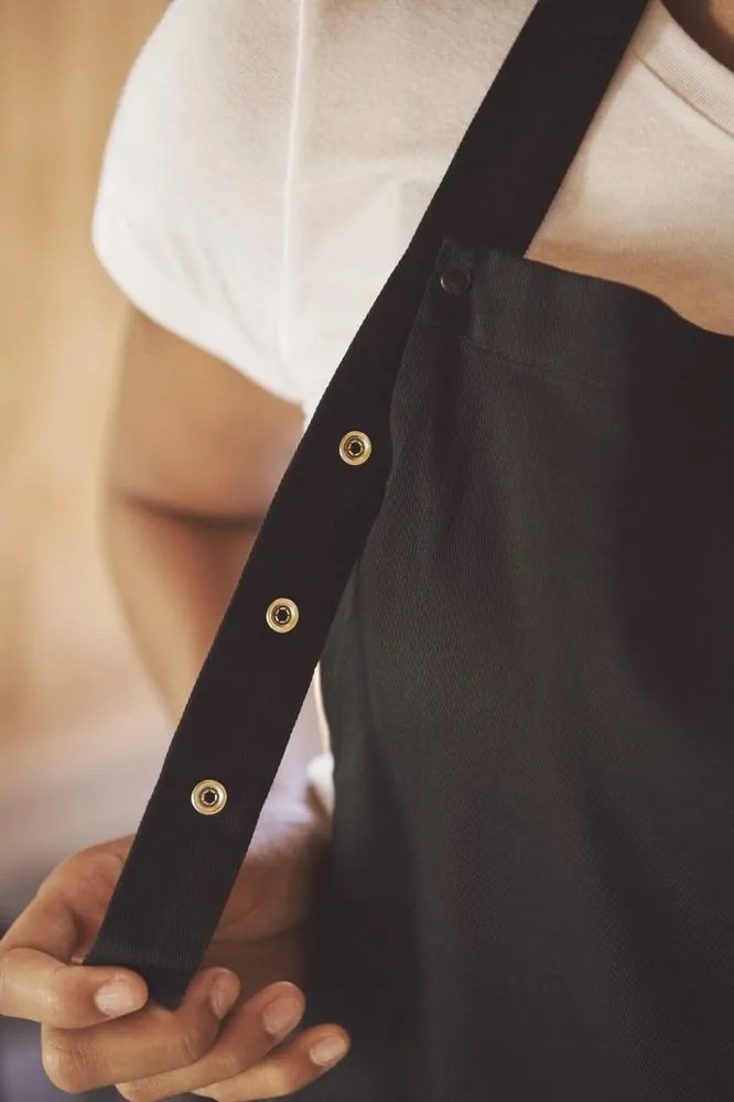 Șorț de bucătar cu pieptar din bumbac organic Fairtrade