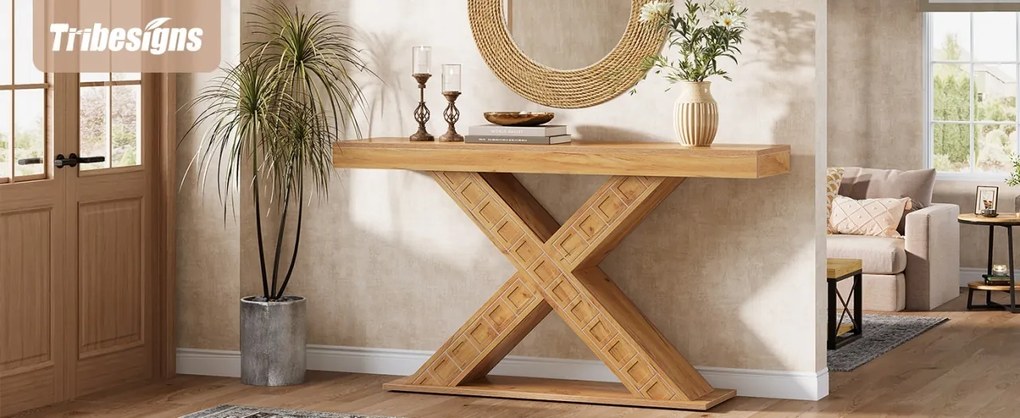 MAM8 - Masa Consola, 140 cm, masuta hol, living, dining, dormitor - Maro