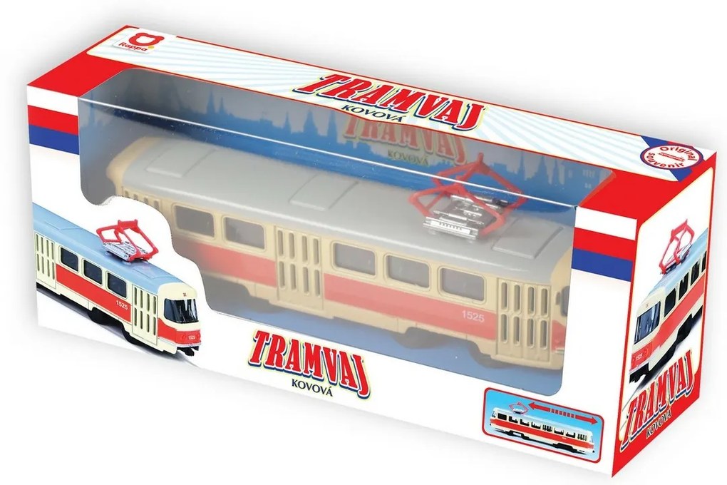 Rappa Ceh tramvai retro din metal, 16 cm