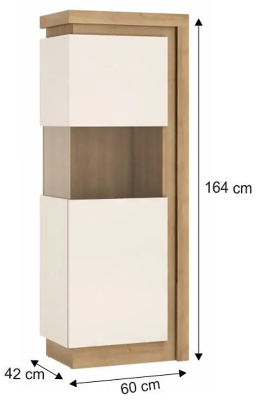 Vitrină Leonan 01 (cu iluminat) (S). 808436