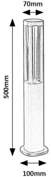 Lampă LED de exterior Rabalux 77032 KALISZ LED/7W/230V IP54 antracit