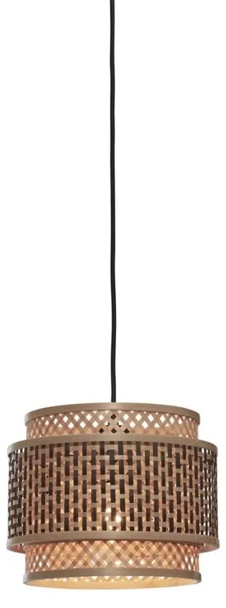 Lustra eco din bambus Bhutan L, tube 25x20 bl/nat