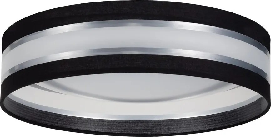 Plafonieră LED CORAL, 24W, 230V, negru/argintiu