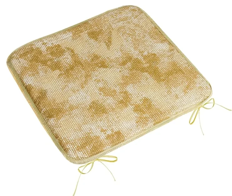 Bellatex Pernă de scaun Adéla netedă piele deșarpe maro , 40 x 40 cm