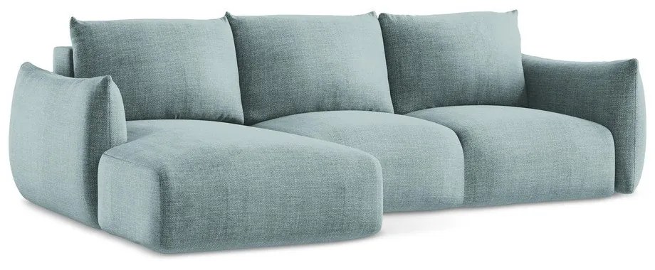 Colțar albastru extensibil (cu colț pe partea stângă/cu șezlong) Leila – Makamii