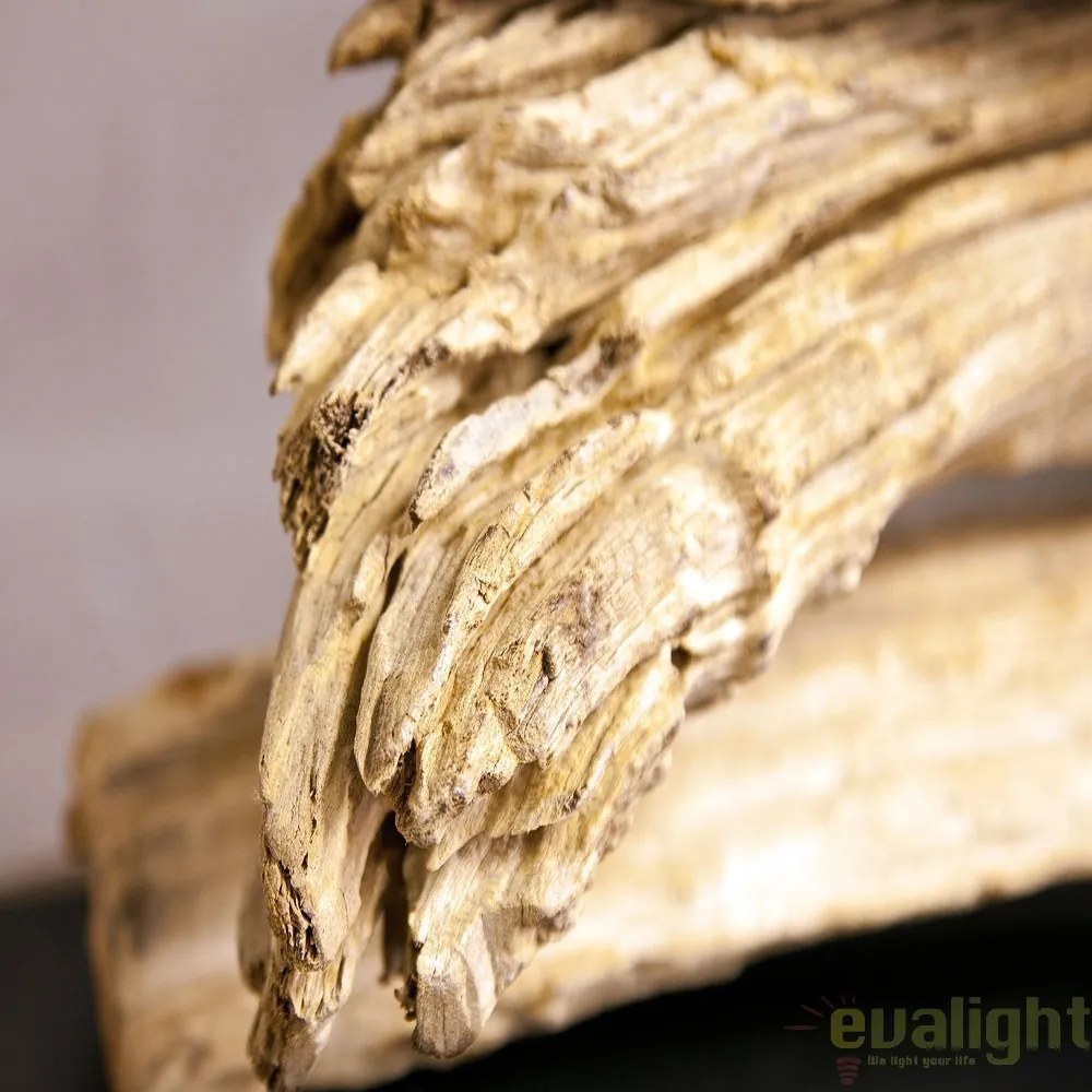 Veioza / Lampa de masa design rustic Riverine bej A-17326 VC