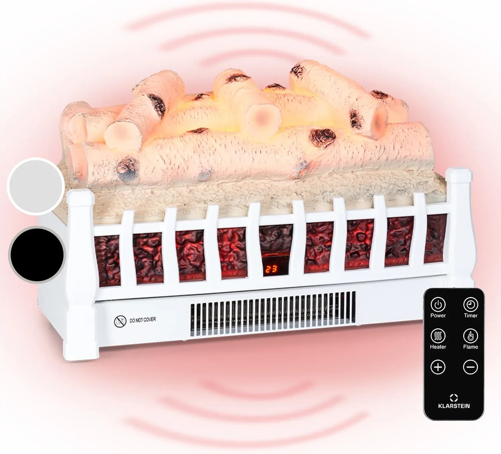 Klarstein Kamini FXL 2G Șemineu electric Inserție șemineu 1800 W iluzie de flacără 3D LED