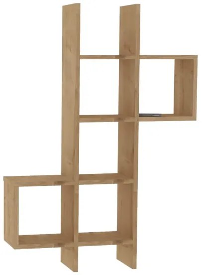 Etajeră de perete KENO 125x79 cm maro