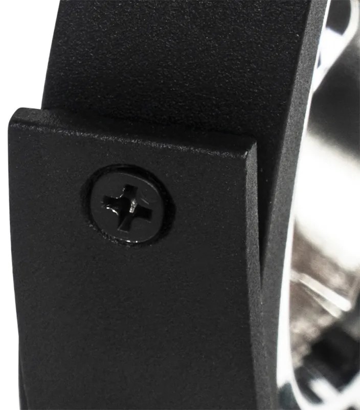 Sistem de iluminat pe șină modern cu 3 spoturi negre monofazate - Iconic Go