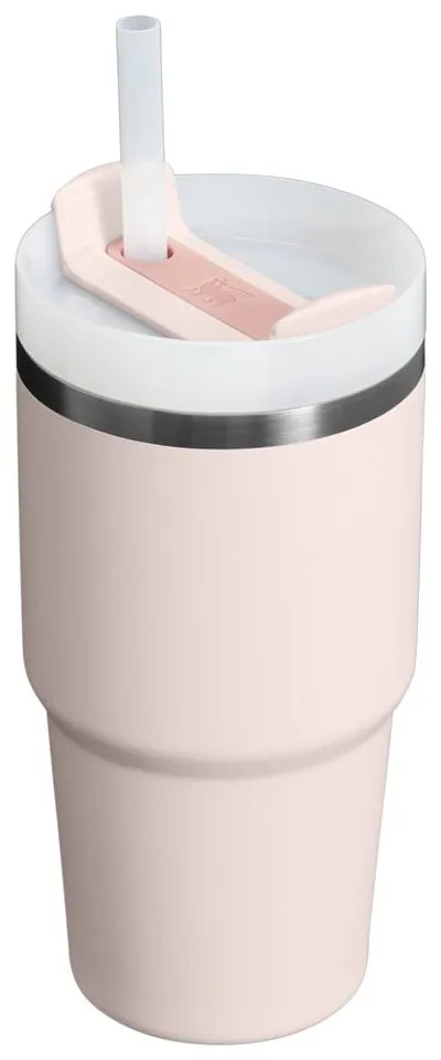 Termos roz deschis cu pai din oțel inoxidabil 600 ml Quencher H2.0 FlowState Tumbler Rose Quartz – Stanley