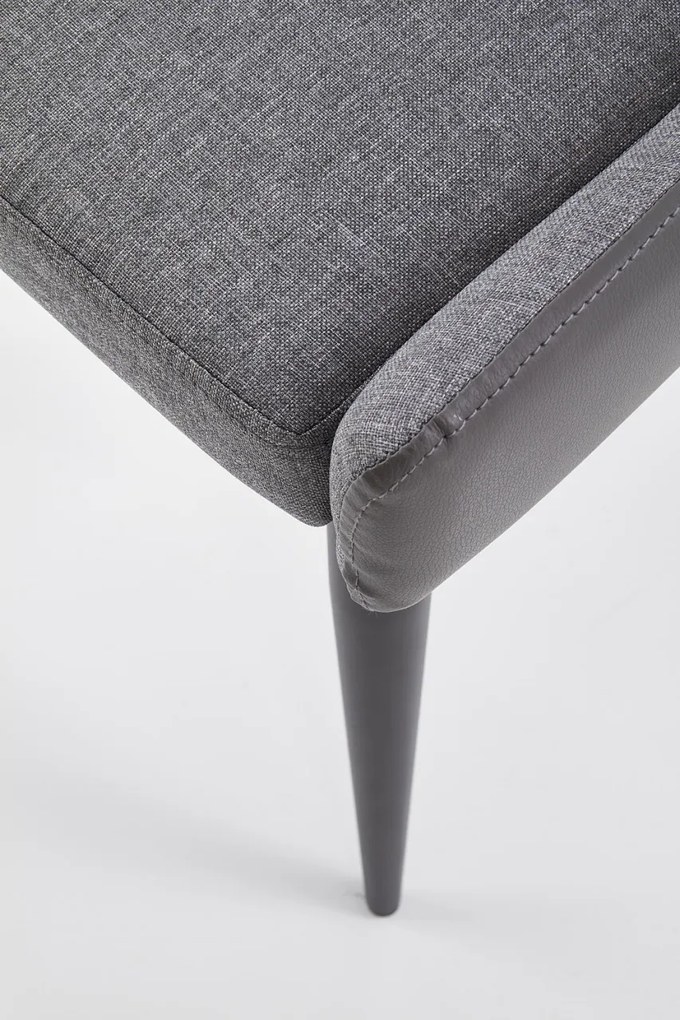 Set masa rotunda Avelar ø120 cm + 4 scaune K333 gri