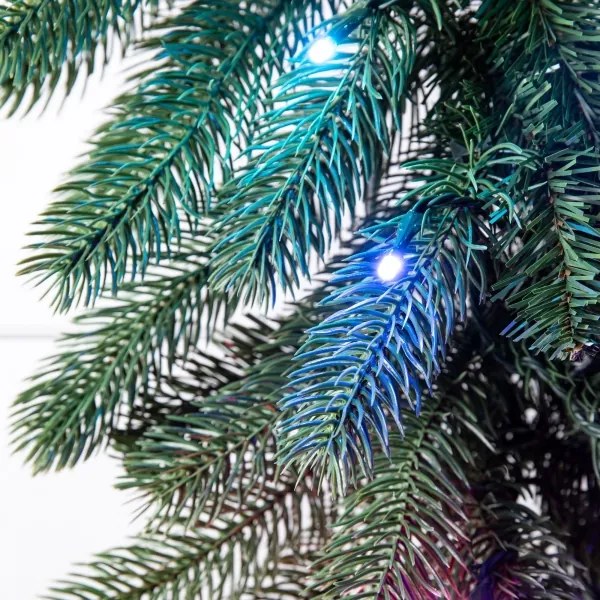 Twinkly GT90P4425P00 - Ghirlandă LED RGBW reglabilă pentru Crăciun, 50 LED, Wi‑Fi