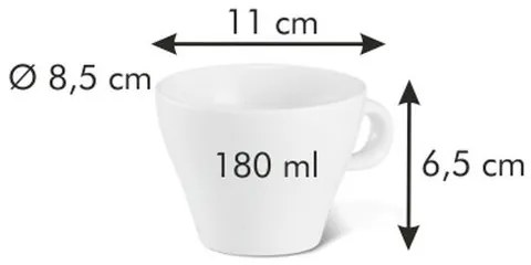 Tescoma Ceașcă de porțelan pentru cappuccino AllFit One Slim 180 ml