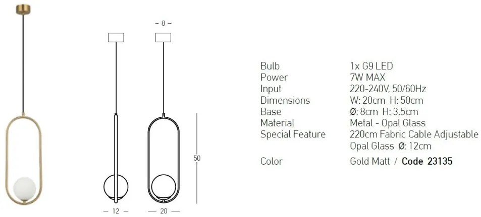 Pendul minimalist design decorativ Vinny I