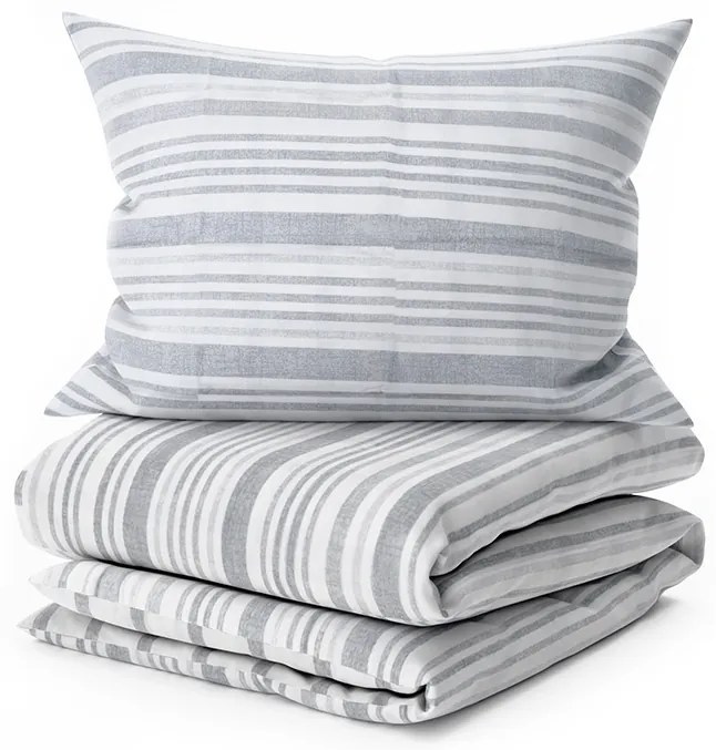 Lenjerie din bumbac Renforcé LINKY gri Dimensiune lenjerie de pat: 70 x 90 cm | 140 x 220 cm