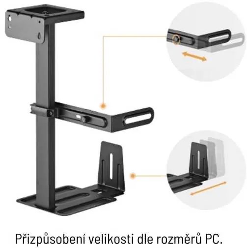Suport pentru PC Brateck CPB-25, negru