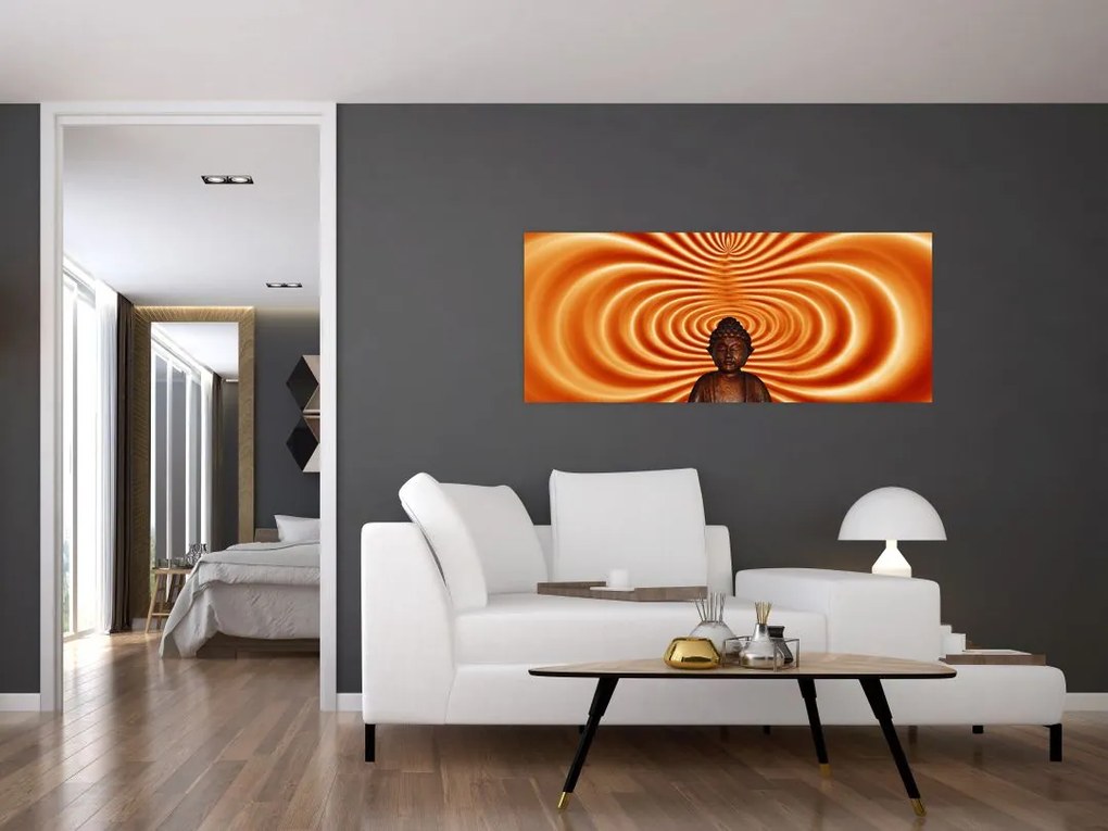 Tablou cu statuie mică (120x50 cm)