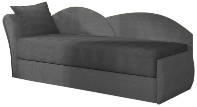 Expedo Canapea extensibilă RICCARDO, 200x80x75, închis gri + gri deschis (alova36/alova10), stânga