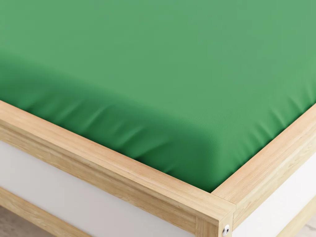 Cearsaf Jersey MICRO cu elastic verde 180 x 200 cm