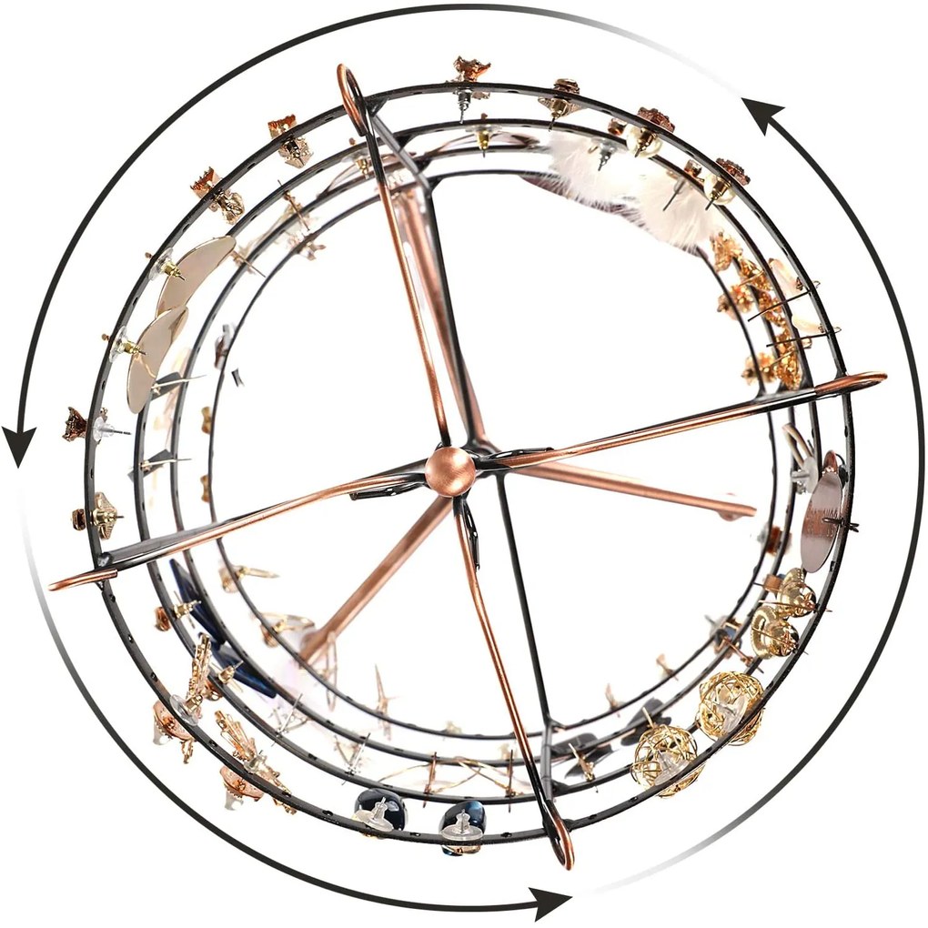 Stativ circular pentru bijuterii fără suport în trei culori