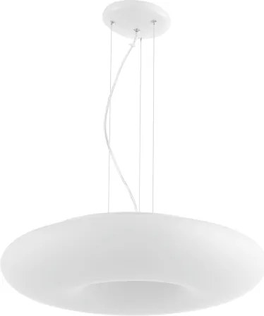 Ondaluce - Lustră suspendată pe cablu DODI 2xE27/15W/230V Ø 53 cm, albă