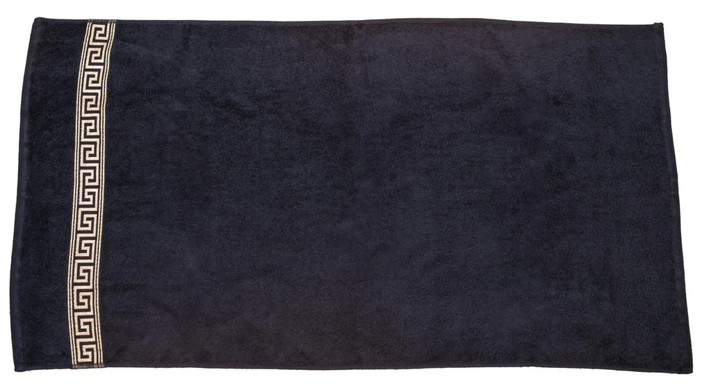 Prosop GREEK 70x130 cm negru, 100% bumbac